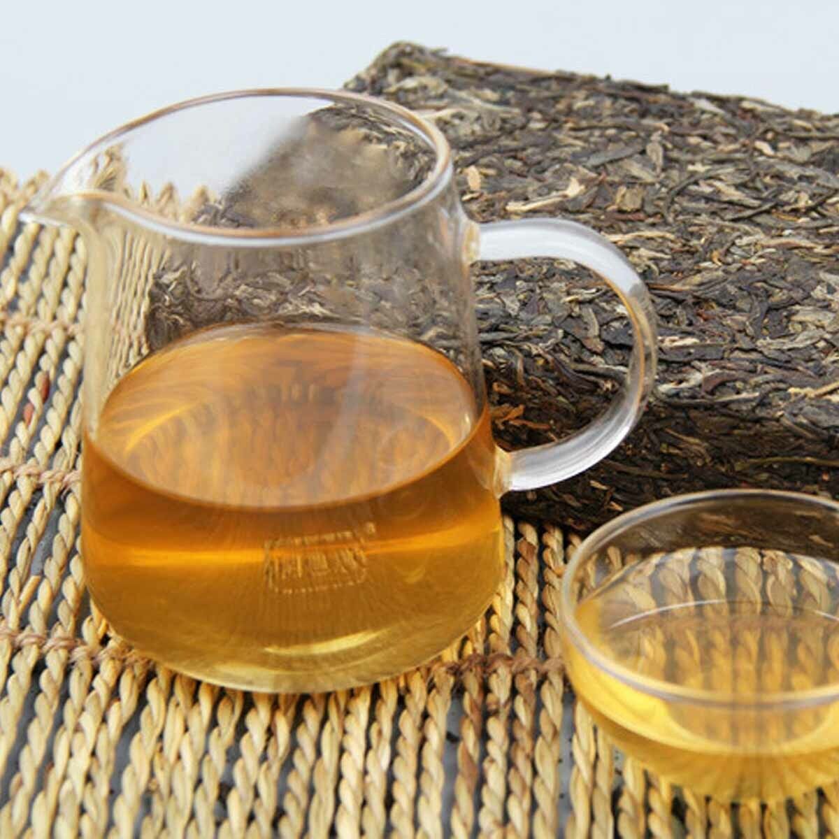 Chinese High Quality Sheng Pu-erh Brick Green Food Cha Puer Old Tree Tea 1kg