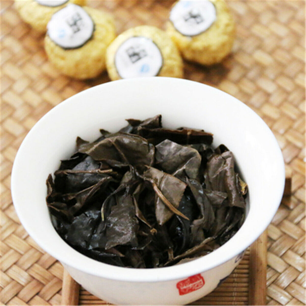 Organic HandmadeBall-shaped Black Tea Aged Shou Mei Longevity Eyebrow White Tea