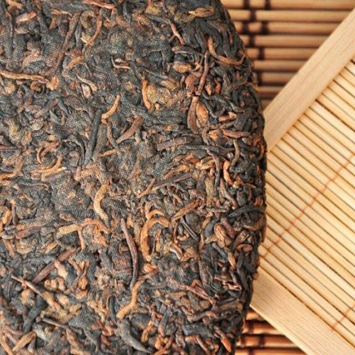 Premium Aged Tribute Cake Ripe Puer Cake Healthy Care Puer Cooked Black Tea 357g Main image