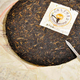 Top Grade Ripe Puer Black Tea Cake Healthy Food  Yunnan Qizi Old Tea Cooked Cake