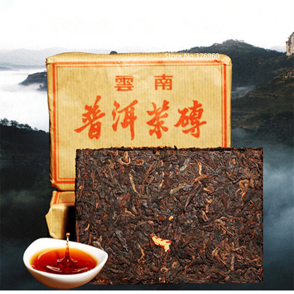 Older Puerh Tea Ancestor Antique Brick China Puer Tea Ripe Pu-erh Black Tea 100g
