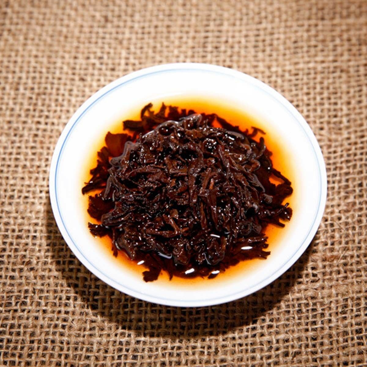 Puer Tea Ripe Pu Erh Tea Cake Menghai Golden Bud Fermented Black Tea Yunnan 357g