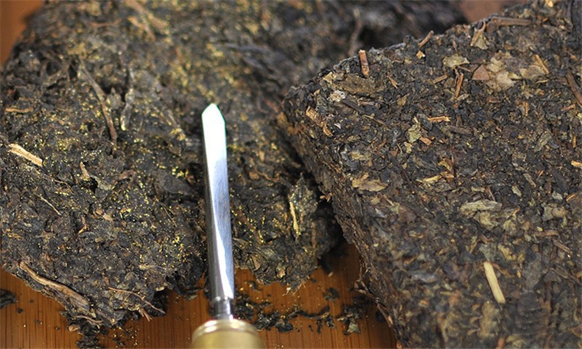 Jinhua Fu Brick Tea Nature Chinese Black Tea The Antifatigue Hunan Dark Tea 338g