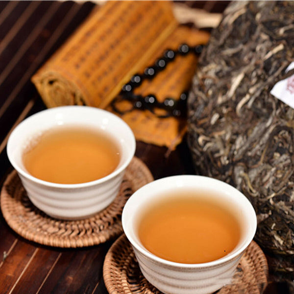 Pu er Tea Raw Tea Cake High Quality Bohai Pu-erh Tea Ancient Tree Green Tea 357g