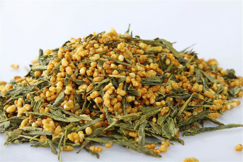 Premium Brown Rice Green Tea Genmaicha Sencha with The Rice High Quality 100g Secondary image