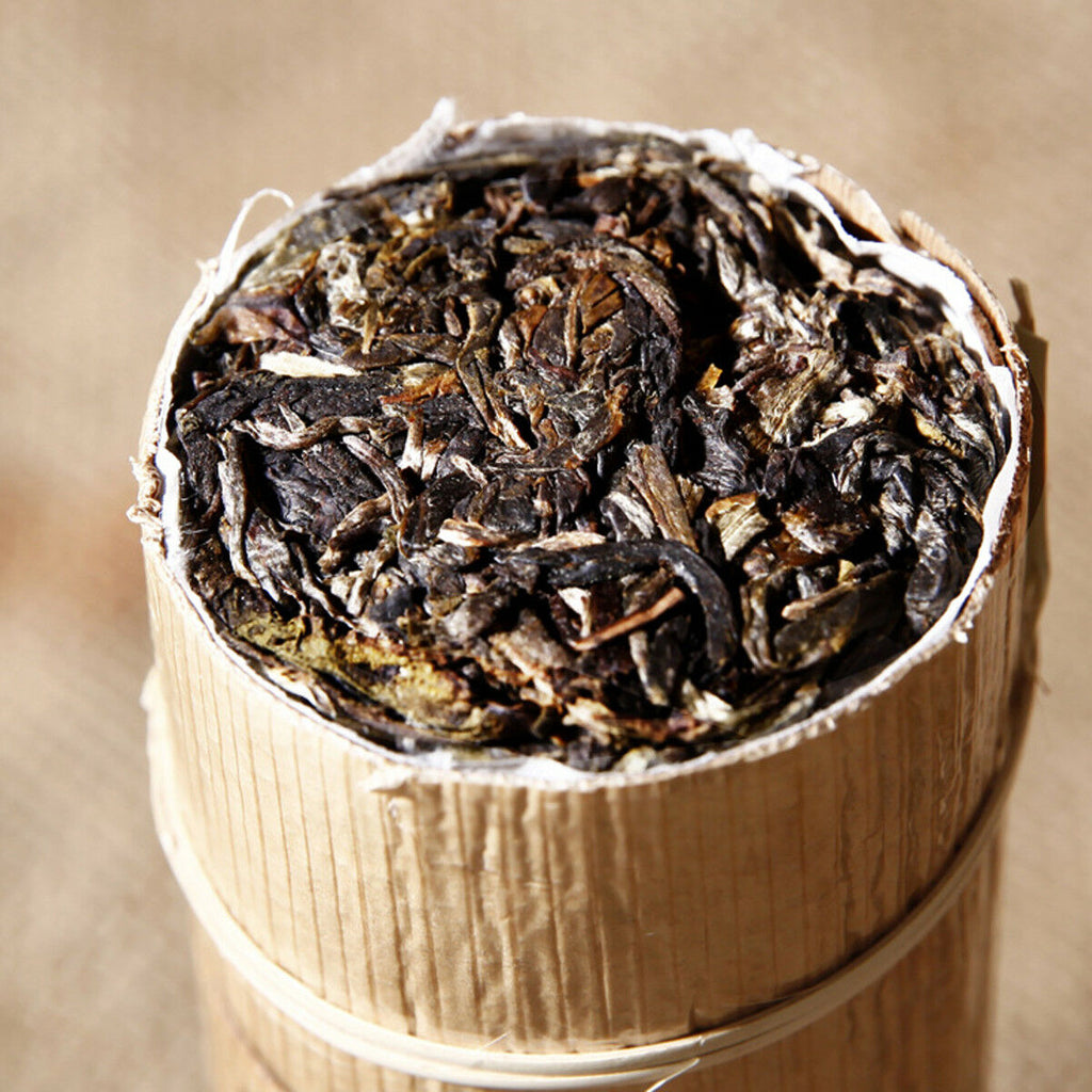 500g Yunnan Raw Puer Tea BingDao Ancient Pu'er Tree Old Puerh Tea Bamboo Package
