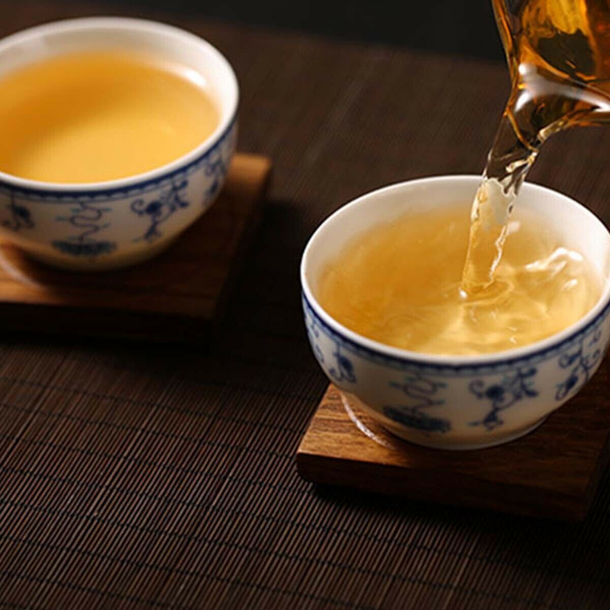Puerh Tea Raw Tea Ancient Tree Golden Leaf Snowy Mountain  Yunnan Big Leaf 357g