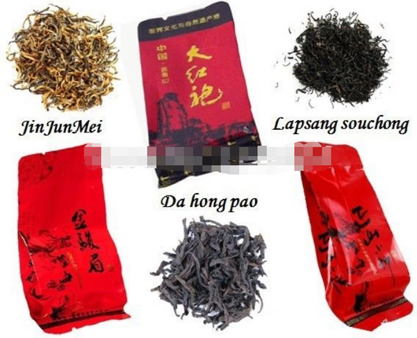 Jinjunmei Lapsang Souchong Dahongpao Tea Black Tea 3kinds of Flavors Tea 12 Bags