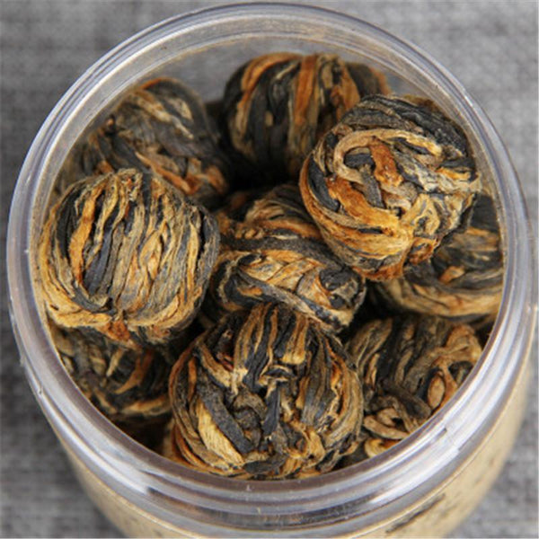 TemuTea 60g China Yunnan Dianhong Black Tea Handmade Small Golden Ball Canned Black Tea