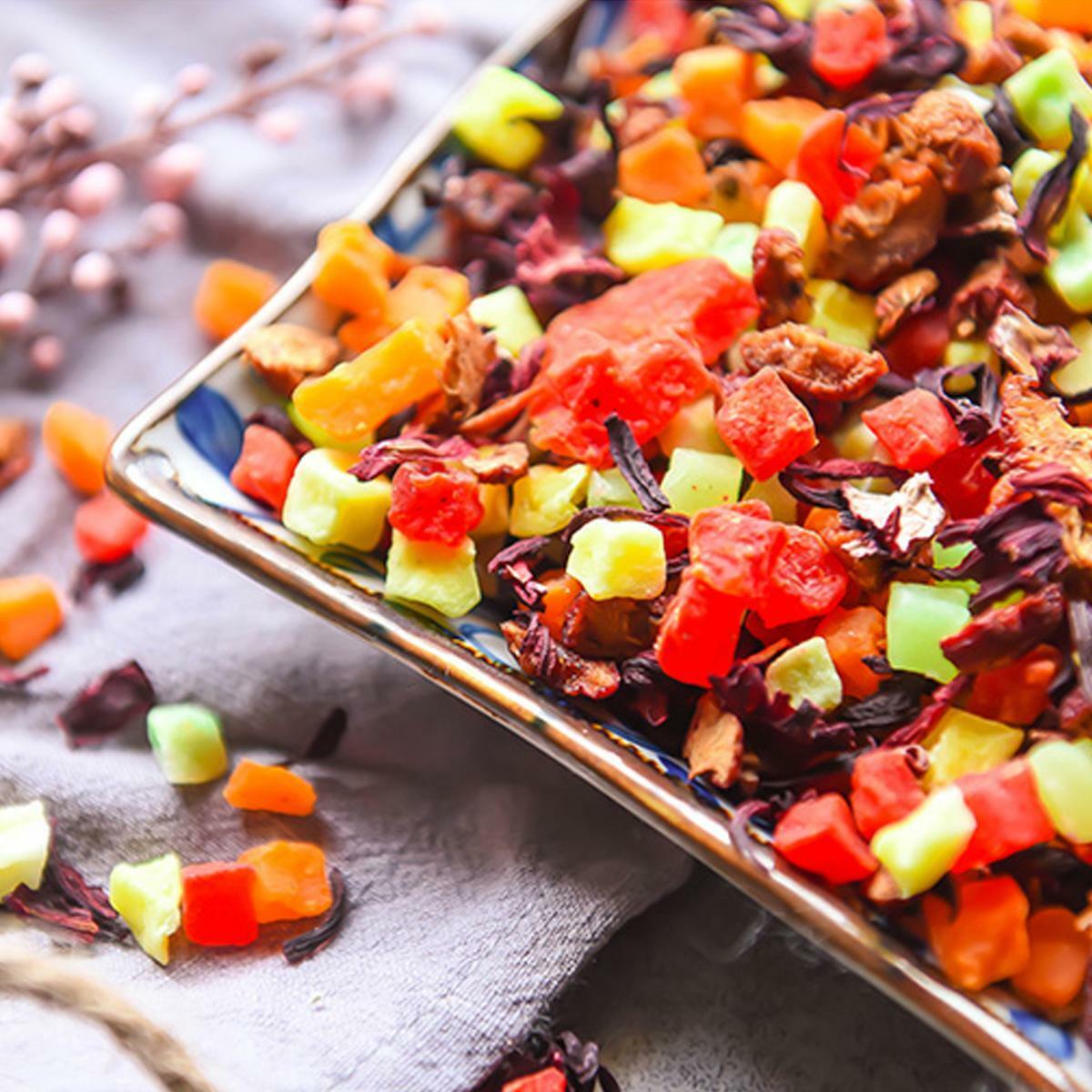 Flower Fruit Grain Tea Fresh Handmade Luoshen Hibiscus Healthy Food Scented Tea
