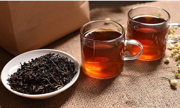 TemuTea Top 400g Yunnan Fengqing Dianhong Tea Three Smoked Jasmine Black Tea Red Tea