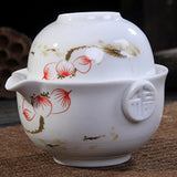 Fashion Tea set Include 1 Pot 1 Cup elegant gaiwan Beautiful and easy teapot kettle Blue and white porcelain teapot