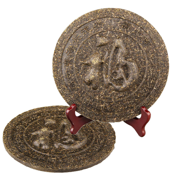 400g Puerh Tea Craft Ornaments Carving Craft Tea Cake The Horse Ancient Road Gift Cha