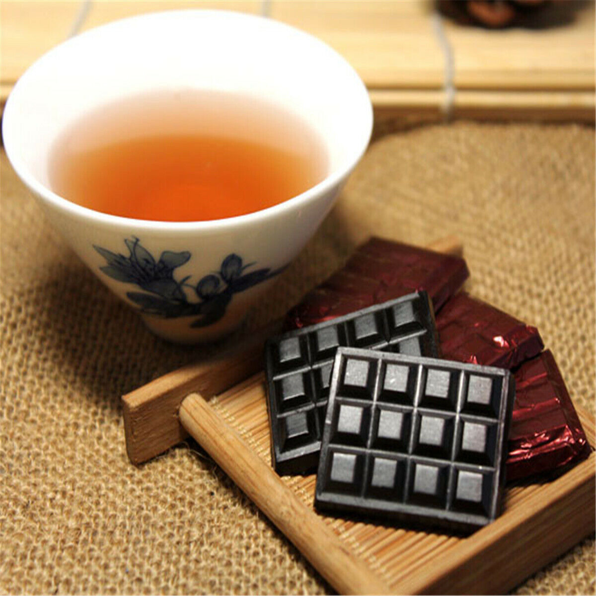 Puerh Shu Puer Resin Pu-Erh Chinese Yunnan Cream Cha GaoRipe Tea Black Tea 5Pcs Secondary image