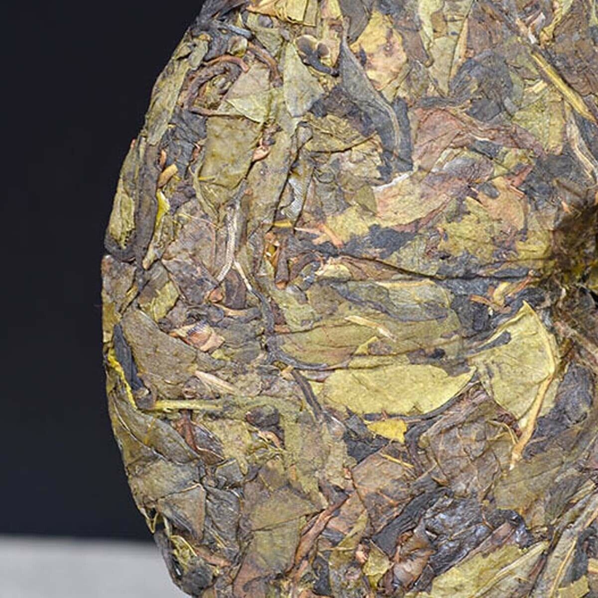 Puerh Tea Raw Tea Ancient Tree Golden Leaf Snowy Mountain  Yunnan Big Leaf 357g