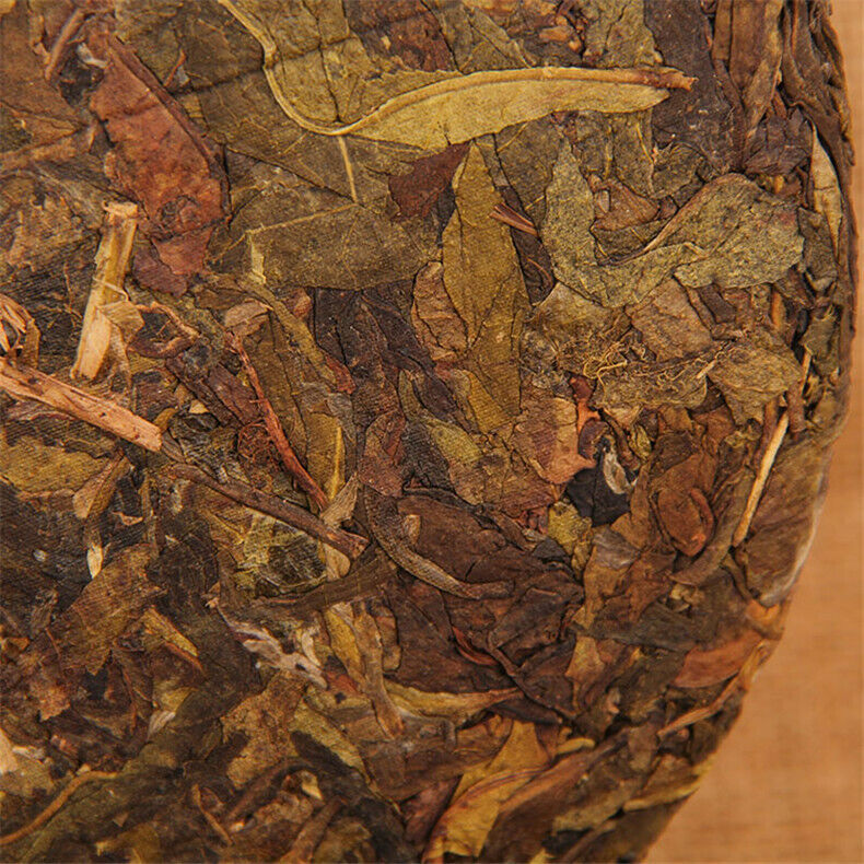 China Puer TeaCake Pu Erh Cha Spring Tea Handmade Fermented Leaf Kongfu Tea 357g Main image