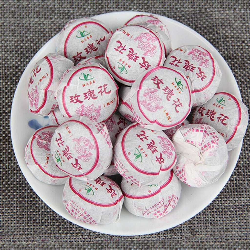 Ripe Puerh Tea Mini Tuo Tea Rose  Chinese Yunnan Cooked Black Tea Healthy Care