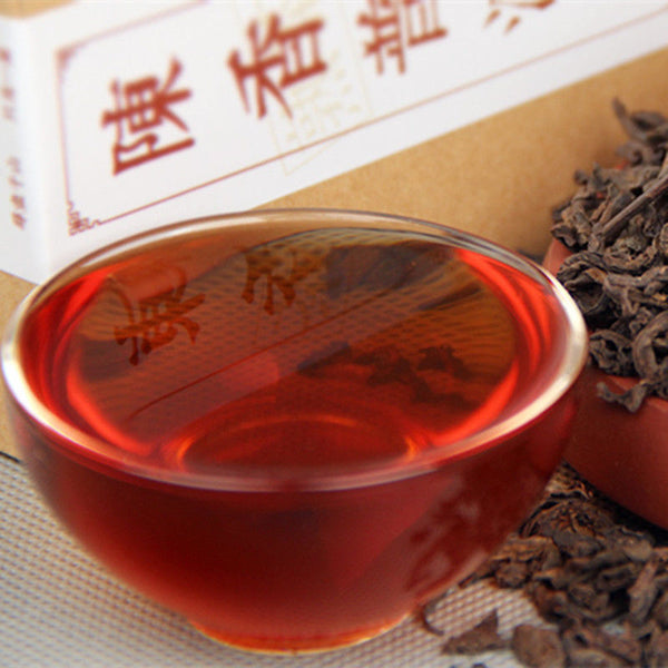 TemuTea China Puer tea boxed 120g ripe pu-erh loose Black tea old tree organic health