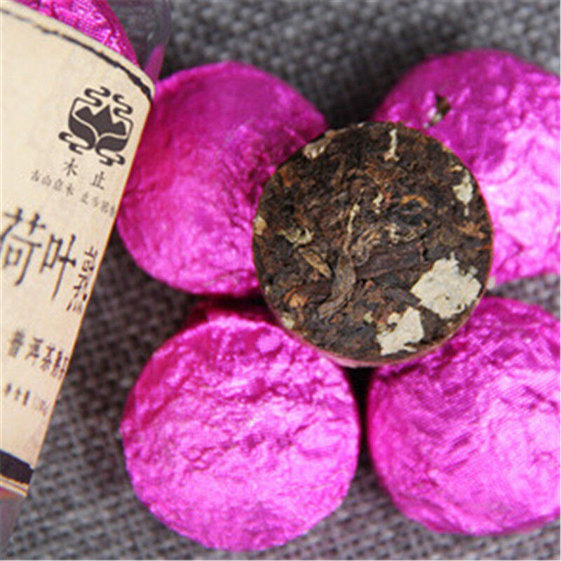 Small Canned Tuocha Black Tea Healthy Drink Yunnan Lotus Leaf Pu Erh Tea 100g Secondary image