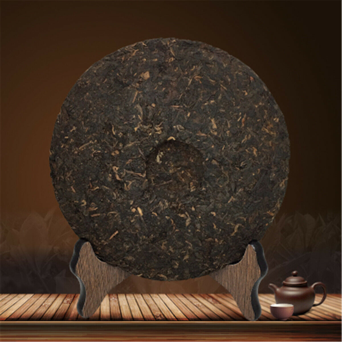 Chinese Tea Pu-erh Tea Cake Black Tea Yunnan Tong Qing Hao Ripe Puer Tea 357g Main image