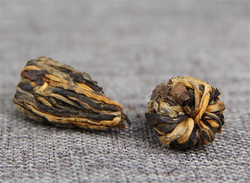 TemuTea 60g Yunnan Dianhong Black Tea Small Pagoda Pu-erh Tea Canned Handmade Black Tea