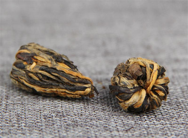 TemuTea 60g Yunnan Dianhong Black Tea Small Pagoda Pu-erh Tea Canned Handmade Black Tea