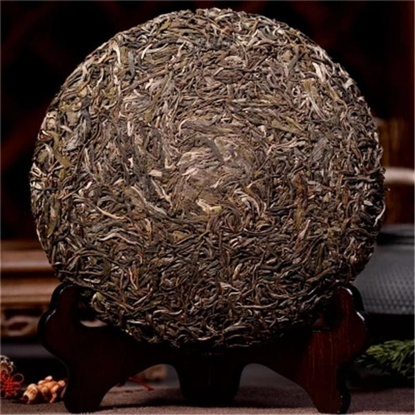 TemuTea 357g HighMountain Wild Rhyme Sheng Pu-erh Tea Raw Tea Ancient Tree Tea Green Tea