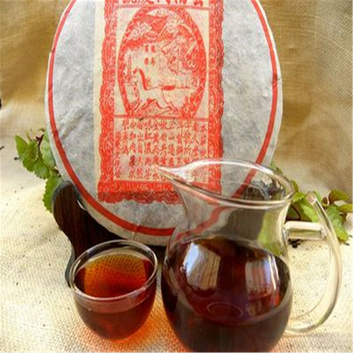 Chinese Tea Pu-erh Tea Cake Black Tea Yunnan Tong Qing Hao Ripe Puer Tea 357g Secondary image