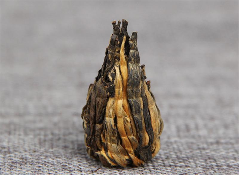 TemuTea 60g Yunnan Dianhong Black Tea Small Pagoda Pu-erh Tea Canned Handmade Black Tea
