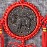 Zodiac Craft Pendant Decorative Gifts Organic China Yunnan Ripe Puerh Tea 12 Pcs