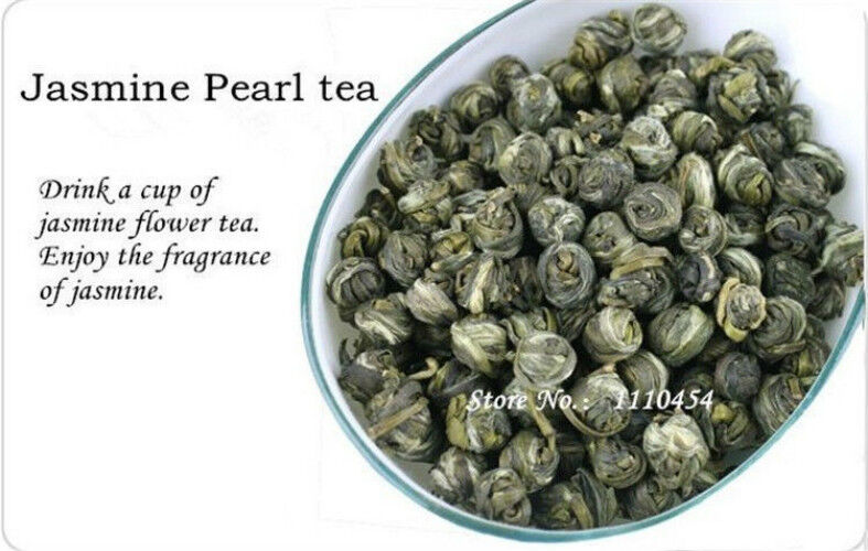 Jasmine Flower Tea Herbal Fragrant Floral Tea Dried Pearl Organic Green Tea 100g