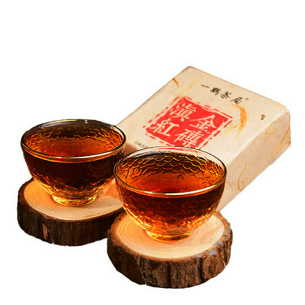Yunnan Organic Dian Hong Golden Bud Brick Black Tea 250g Ancient Old Tree RedTea Main image
