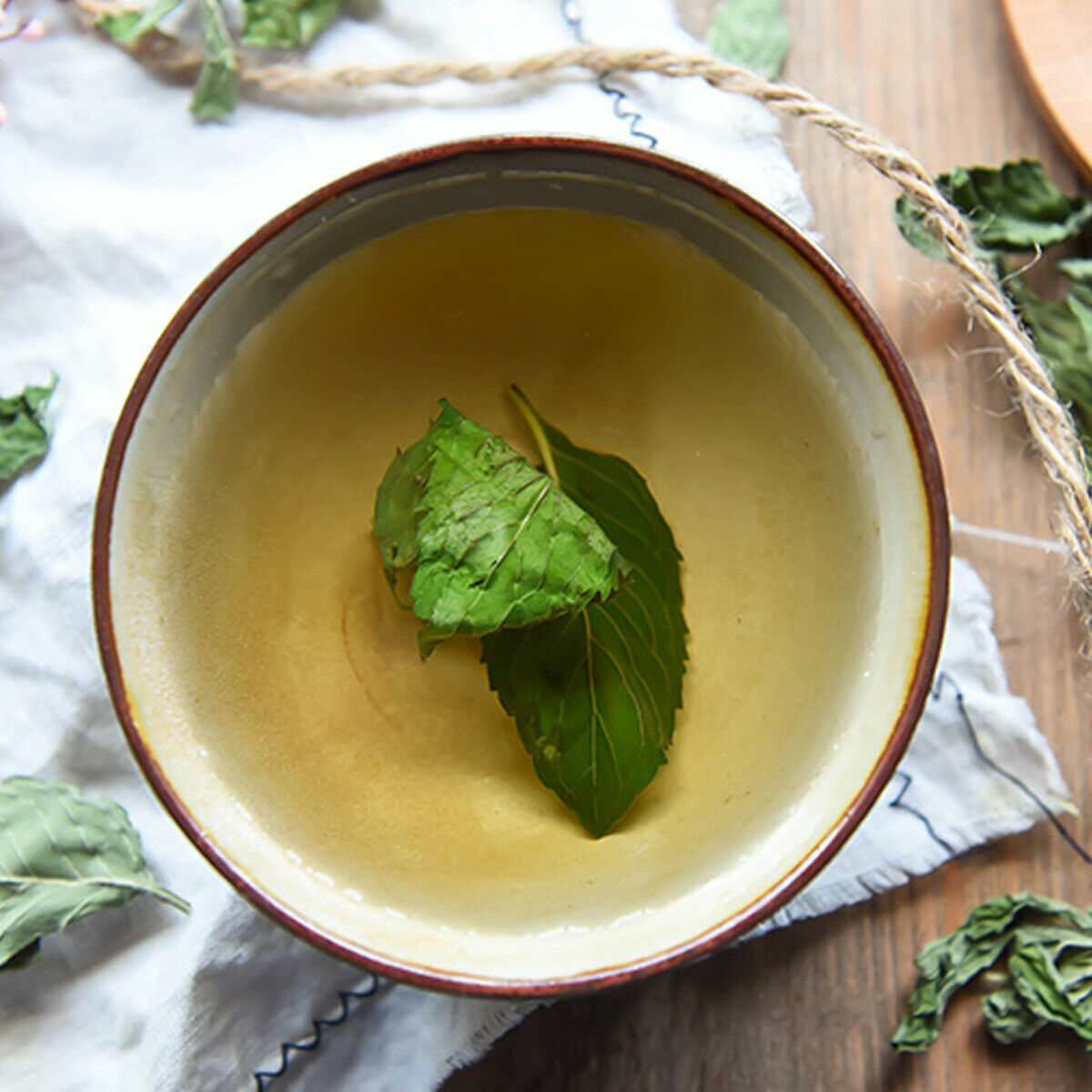 Peppermint Leaf Tea Top Grade Herbal Mentha Leave Refreshing Edible Green Food Main image