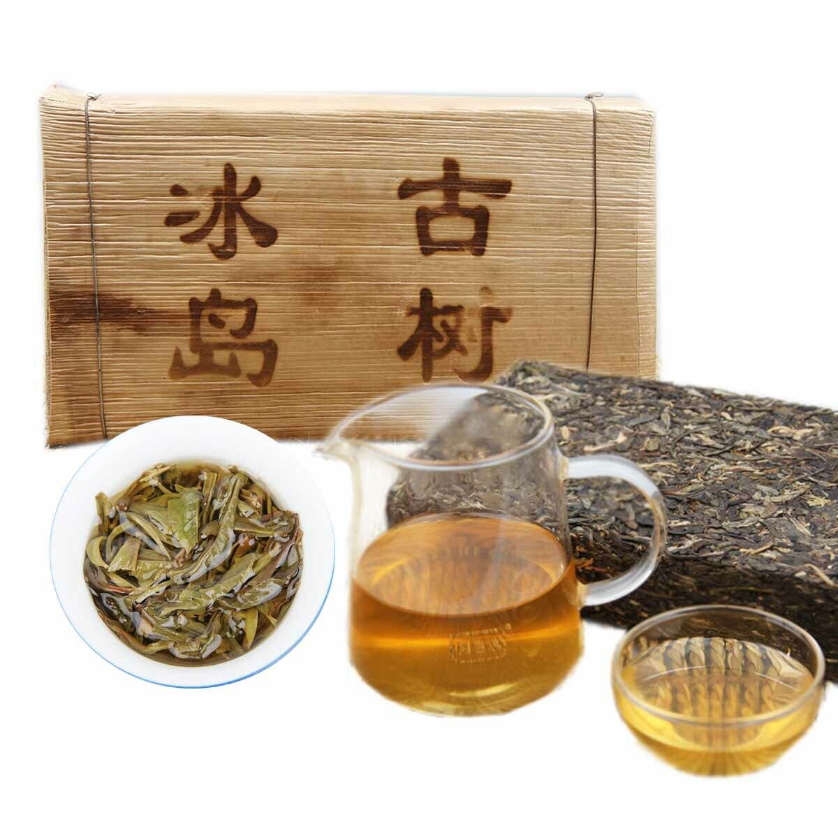 Chinese High Quality Sheng Pu-erh Brick Green Food Cha Puer Old Tree Tea 1kg Main image