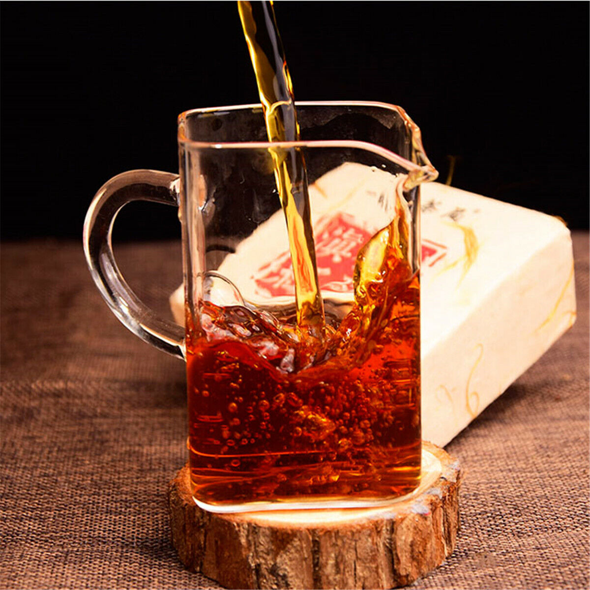 400 Years Ancient Old Tree Yunnan Dian Hong Golden Buds Brick Black Tea 250g Main image