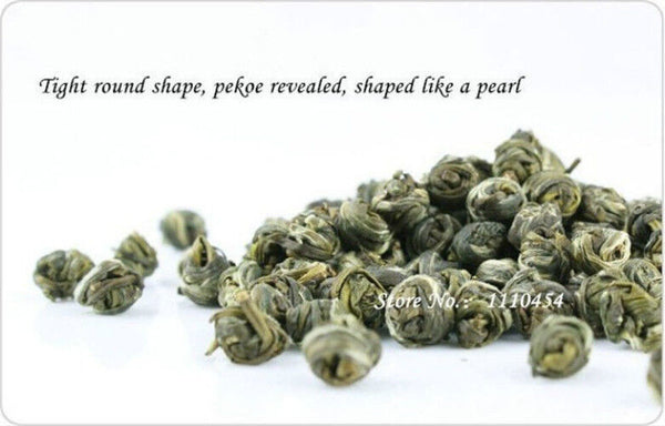 Jasmine Flower Tea Herbal Fragrant Floral Tea Dried Pearl Organic Green Tea 100g