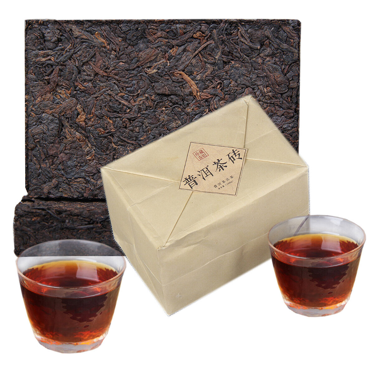 Yunnan Ripe Puerh Tea Brick Black Tea Icelandic Ancient Tree Old Dry Puer Brick Secondary image