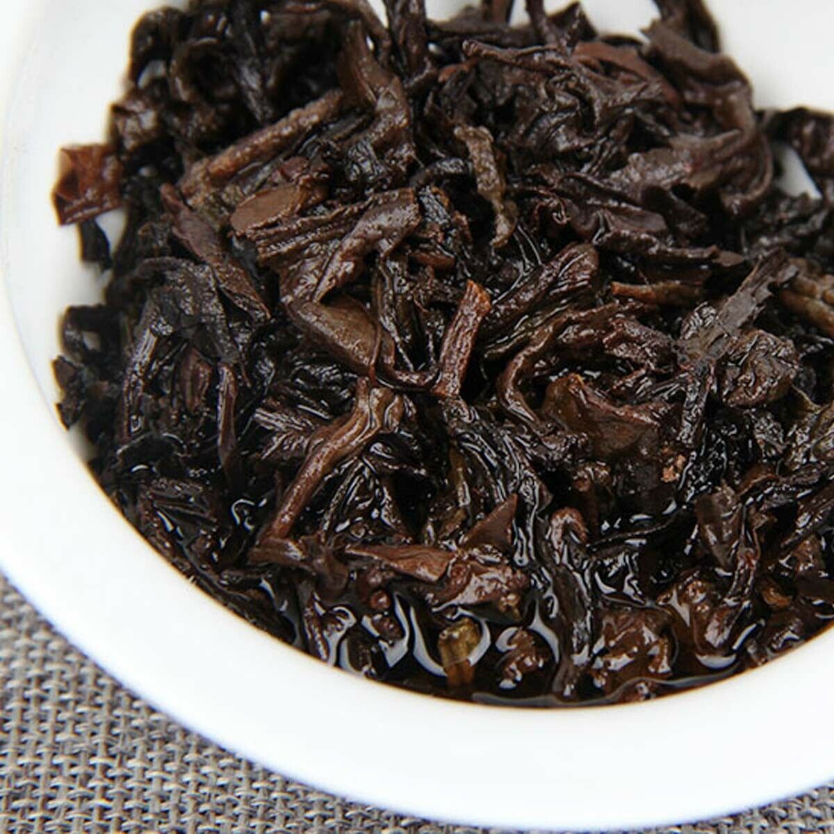 Premium Cooked Puerh Tea Jingmai Mountain Chen Xiang Old  Black Tea Organic 357g