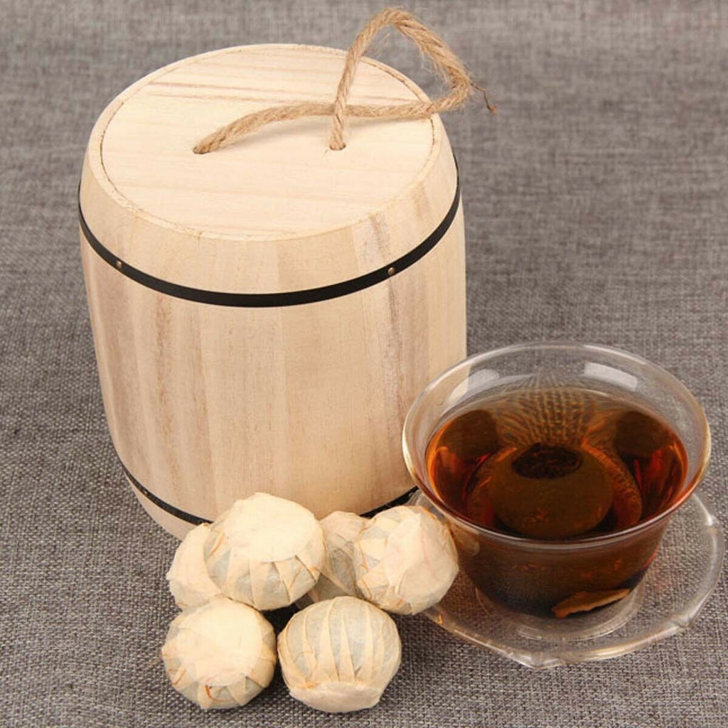 Puerh Tea Orange  Peel Ripe Puerh Tea Small Green Mandarin Shu Cha Barrel  250g