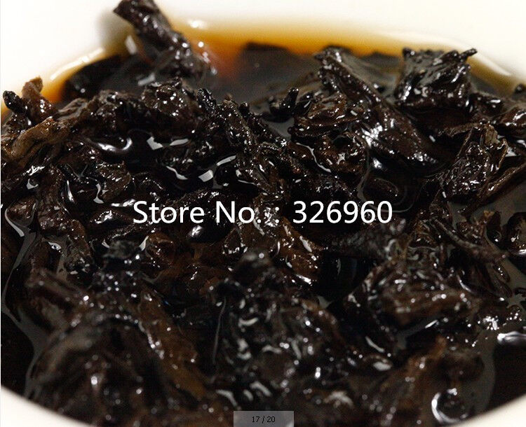 Pressed Tea Yunnan Ancient Trees Black Tea Organic Cooked Pu-Erh Tea Cake 357g