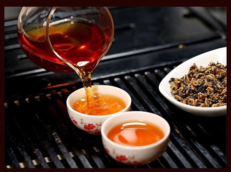 Loose Leaf Dian Hong Black Tea Yunnan Golden Snail Bud "JingLuoYa" Chinese Tea