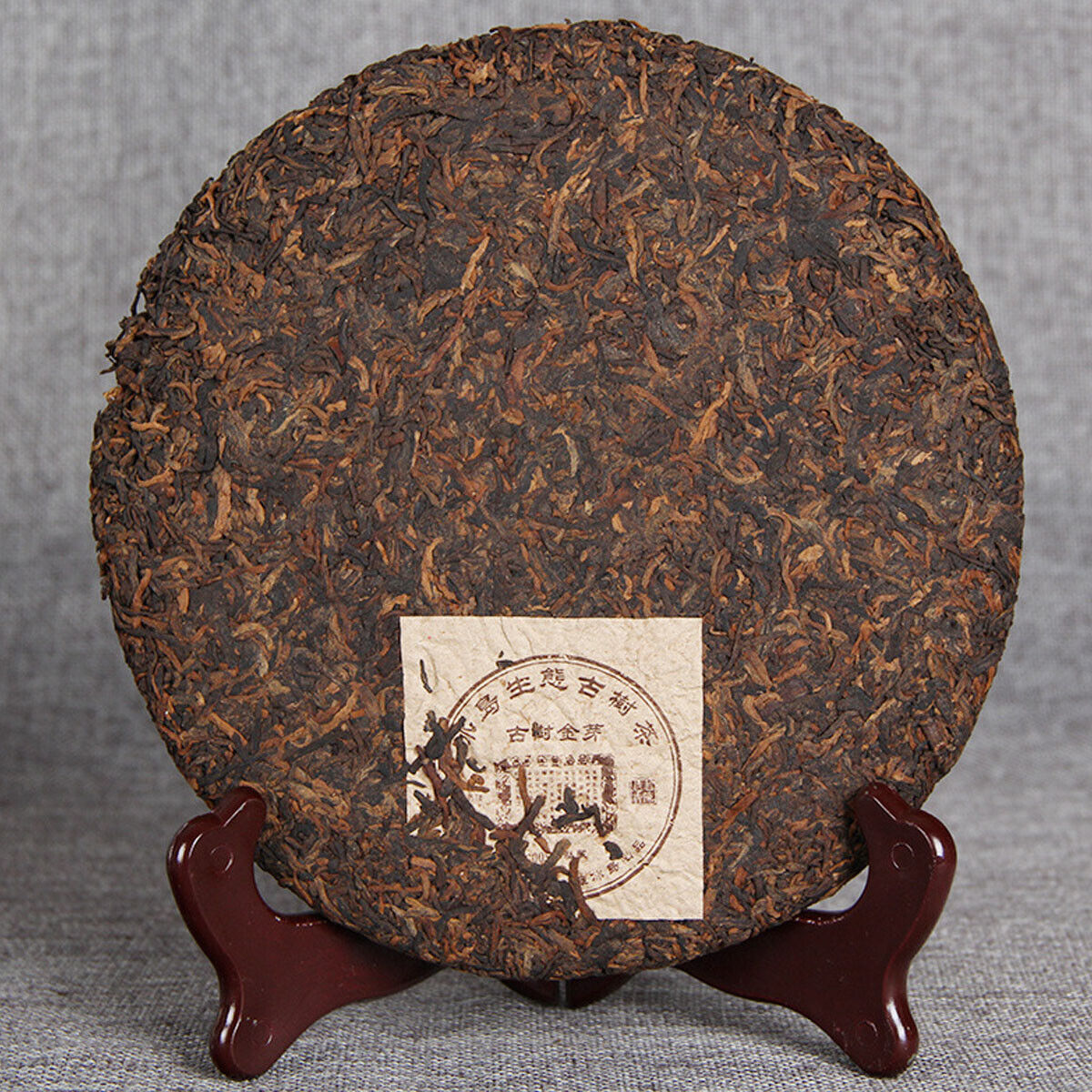 Ecological Ancient Tree Tea Golden Bud Lao Ban Zhang Premium Ripe Puerh Tea 357g Secondary image