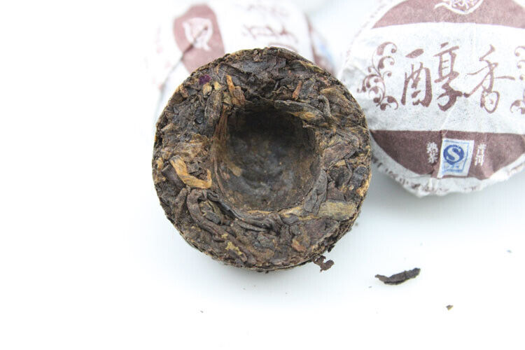 Yunnan Pu-erh Ripe Chinese Health Cake Mini Puer Tea Black Tea Alcohol Tuo Puer