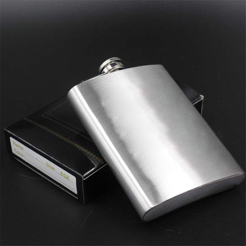 7oz Hip Flask Set Stainless Steel Hip Flask With Funnel Drinking Cup Portable Hip Flask for Whiskey Liquor Wine KC1013-2