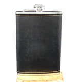 High Quality Stainless Steel 9 Oz Hip Flask Leather Whiskey Wine Bottle Retro Engraving Alcohol Pocket Flagon With Box Gifts