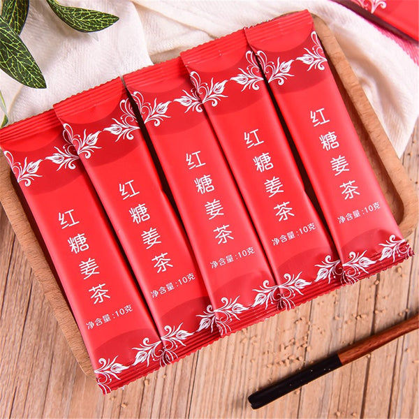 TemuTea 1-50 pcs Sweet Brown Sugar Ginger Tea Candy Instant Tea Women Health Care Nourishing Black Tea