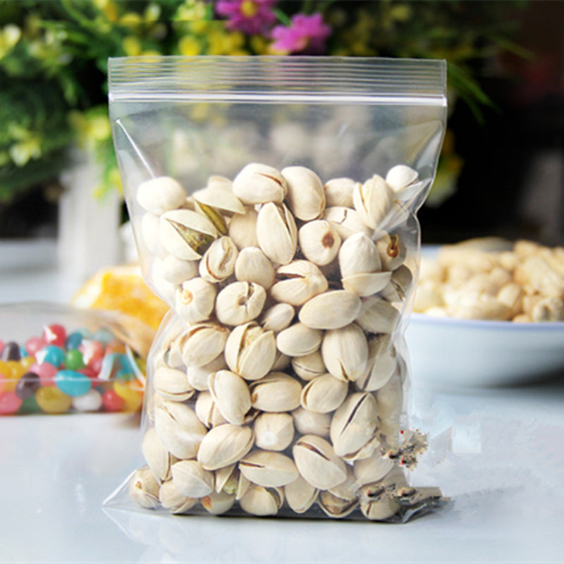 Medium thickness 100pcs/lot 12wire Various sizes clear Self Sealing Plastic packaging Bags,zip lock poly bags zipper bag Secondary image
