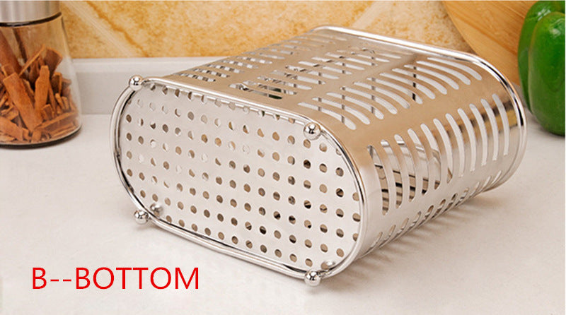 Multifunction Storage Box Rack Kitchen Organizer For Chopsticks Spoon Fork Stainless Steel Storage Rack Cutlery Holder Organizer