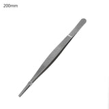 5 Sizes Toothed Tweezers Barbecue Stainless Steel Long Food Tongs Straight Home Medical Tweezer Garden Kitchen BBQ Tool