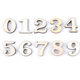 200Pcs/lot Mixed A-Z Alphabet Wood Letter Wooden Number Sticker Hand Craft 3D Scrapbooking Decorative Wood Figurines Miniatures